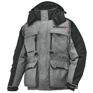Striker ICE Men's Hardwater Gray/Black Jacket in Small With Sureflote Flotation